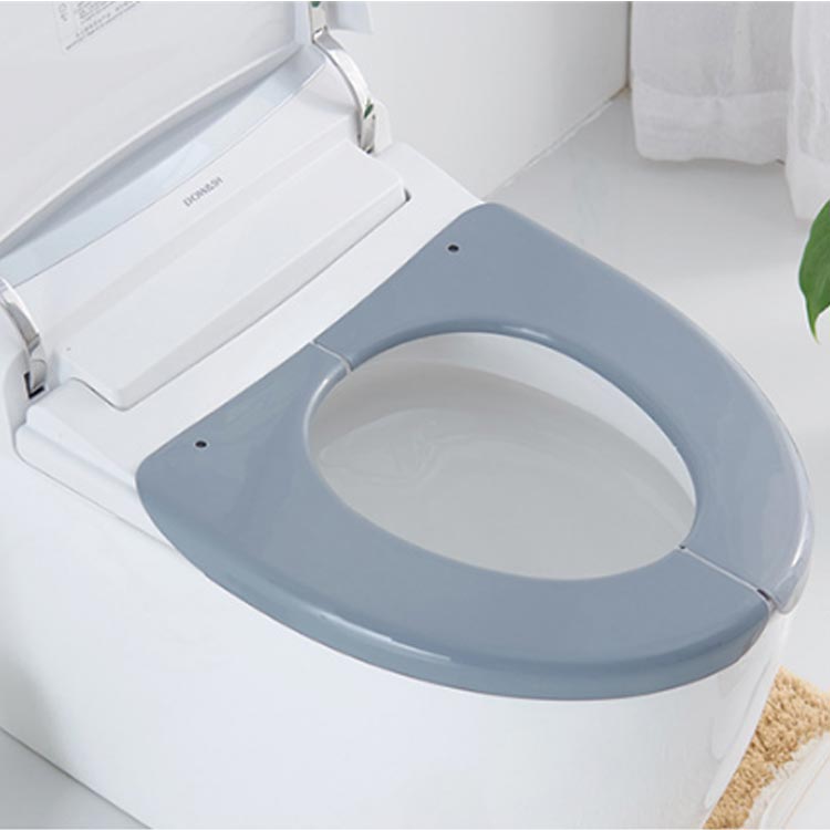 グレー 防水 便座シート ふわふわ トイレ 御手洗い 便座カバー 低反発 ふんわり グ...