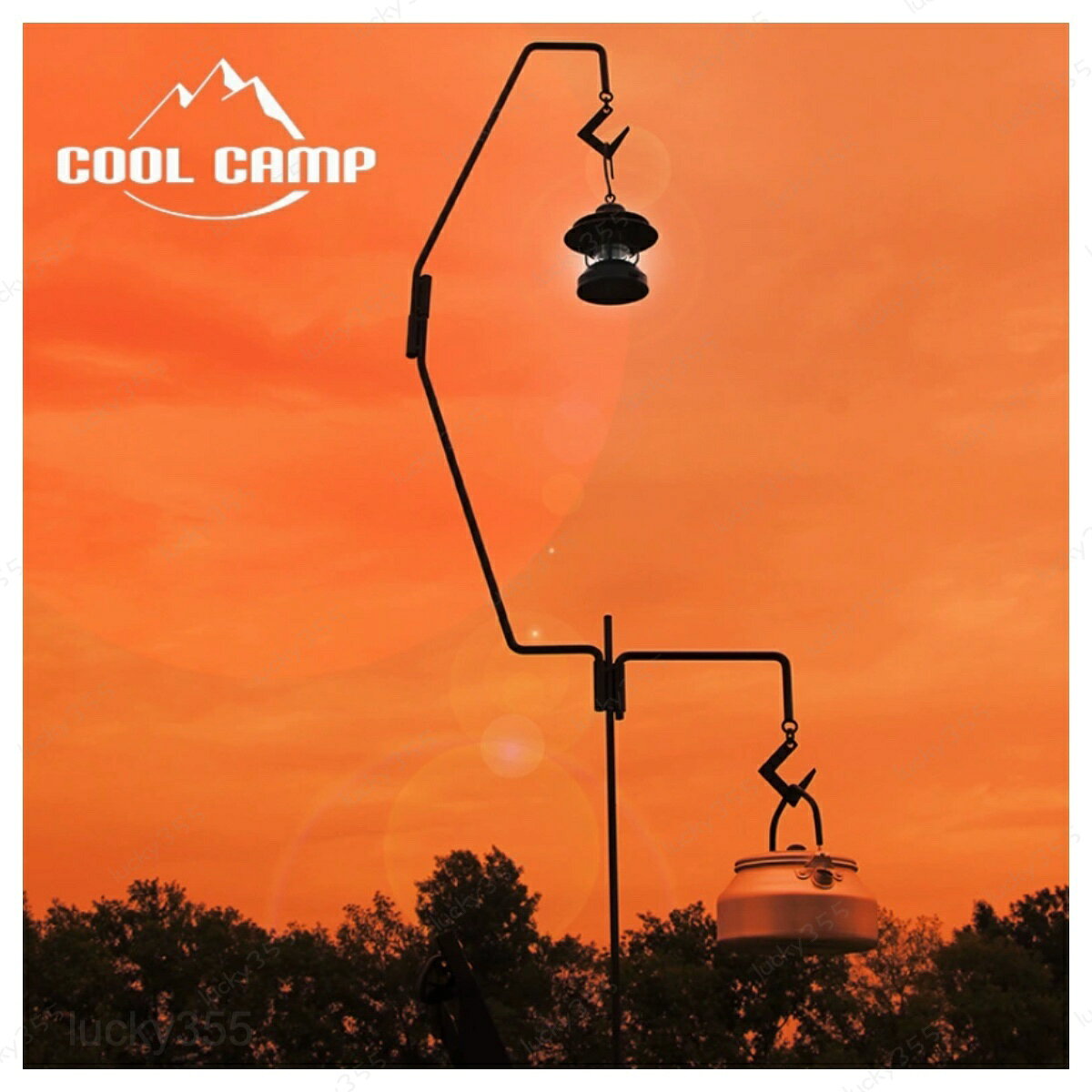 メーカー希望小売価格はメーカーカタログに基づいて掲載しています【新品販売】COOL CAMP キャンプライトスタンド キャンプランタンスタンド ランタンホルダー おしゃれ 自立 ランタンポール ライトスタンド アルミ製 コンパクト 軽量 自立式 屋外 キャンプ アウトドア 収納袋付け 【新品販売】COOL CAMP キャンプライトスタンド キャンプランタンスタンド