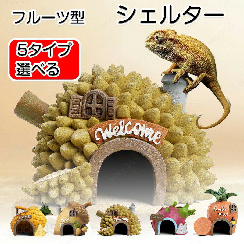 爬虫類 シェルター フルーツシェルター 2個セット 隠れ家 バスキングスポット 石 爬虫類隠れ家 棲家 トカゲ 亀 両生類 おうちシェルター 魚 カメ 小動物 樹脂 熱帯魚 ハムスター 爬虫類 昆虫 虫 守宮 景観造り ストレス解消 シミュレーション おしゃれ 可愛い 果物型 水槽用