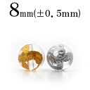 【P10+40％OFFクーポン有】t1631 【1粒売り】＜透明水晶（クォーツ）＞金銀刻印ビーズ 8mm【ヘビ（蛇、巳）】 10043378パワーストーン バラ売り 天然石 女性 男性 レディース メンズ