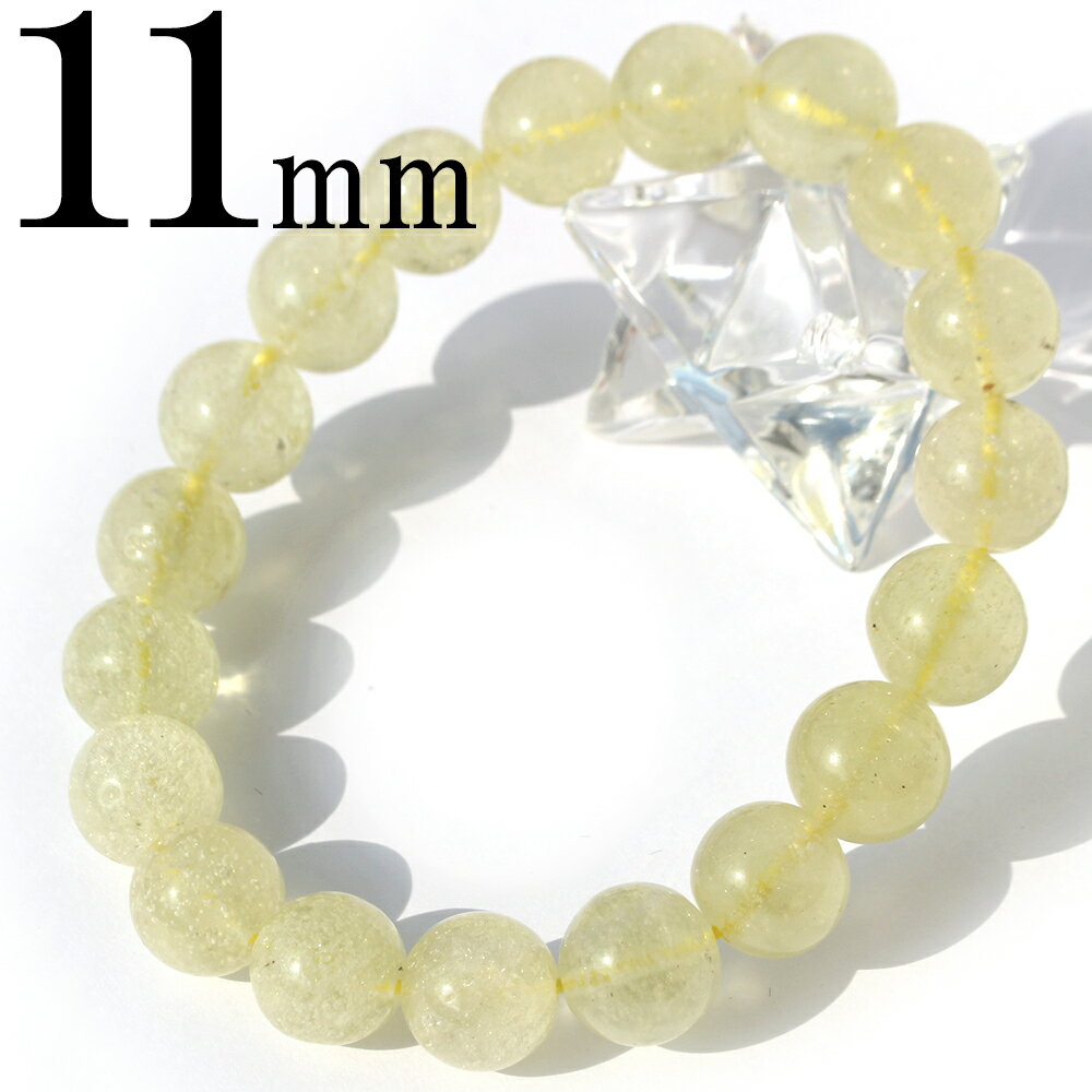 【超Luckyセール開催】<4A級 リビアングラス(隕石) 11mm> 写真現品1点物 ブレスレット 10070079天然石 パワーストーン キラキラ光る ヒカ...