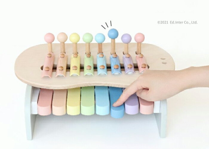 【名入れ・ラッピング無料】Ed.Inter エド・インター GENI ジェニ sweet melody maker スウィートメロディメーカー Milky Toy ミルキートイ 知育玩具 学習玩具 ピアノ 鉄琴 シロフォン 木のおもちゃ 木製 出産祝い プレゼント 誕生日 1.5歳 2歳 3歳 4歳 5歳〜 822746 J614965 3