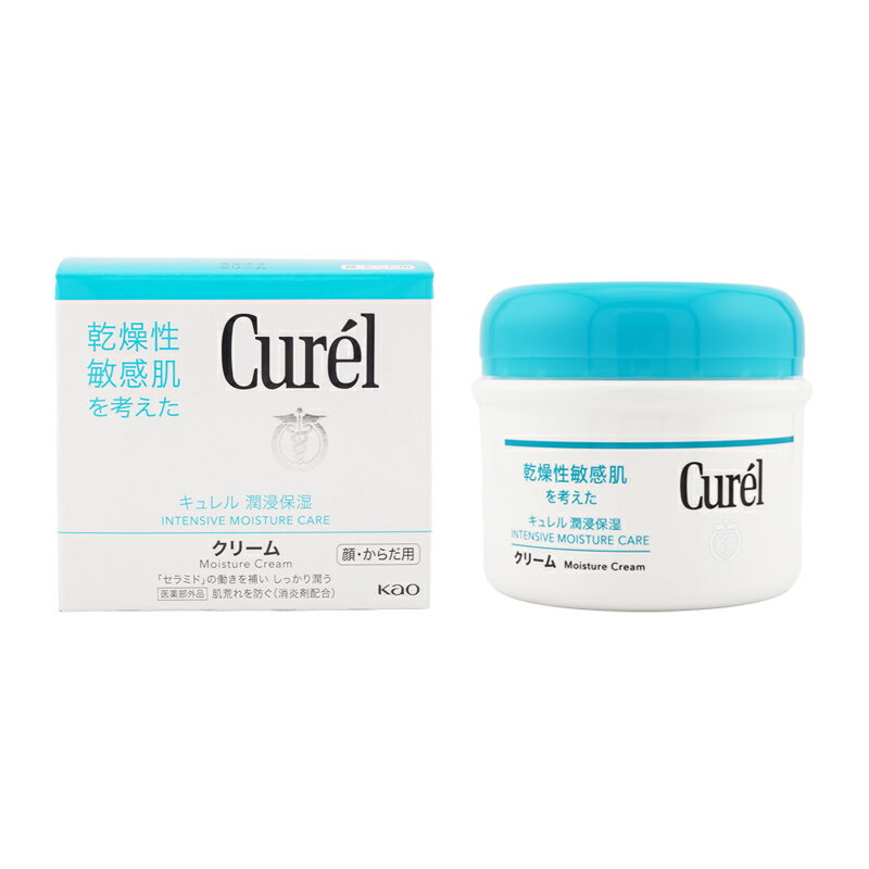 Curel キュレル 潤浸保湿 クリーム 90g 医薬部外品 消炎剤配合 セラミドケア 弱酸性 無香料 無着色 アルコールフリー[ギフトラッピング対応]のサムネイル