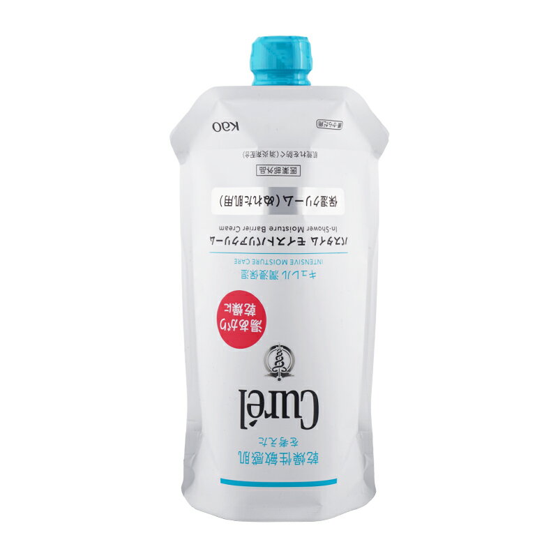 Curel キュレル バスタイム モイストバリアクリーム 310g つけかえ用 ぬれた肌用保湿クリーム 乾燥肌 つりさげパック [医薬部外品][ギフトラッピング対応]