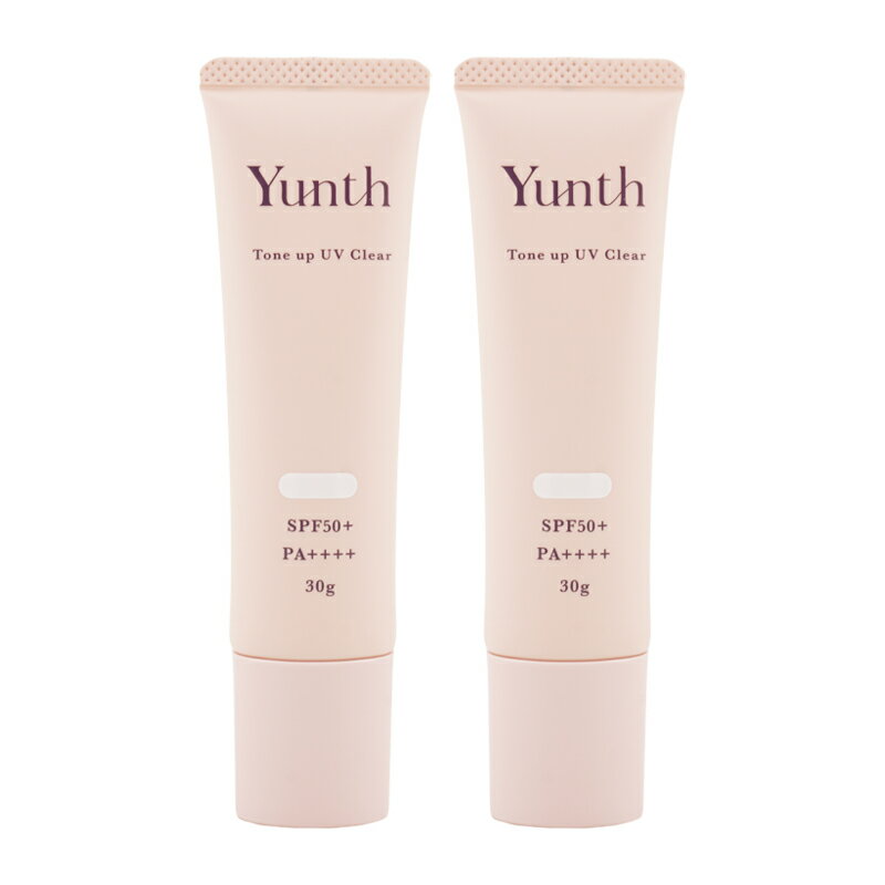 [2個セット]Yunth ユンス 生VCトーンアップUV クリア 30g UV化粧下地 SPF50+ PA++++ 美容液成分 パラベンフリー[ギフトラッピング対応]