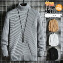 セーター メンズ 冬 ニット 長袖 ニットセーター ハイネック タートルネック ケーブル リブ プルオーバーニット 秋服 カーディガン 暖かい