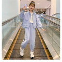 子供服 子ども用ジャージ セットアップ キッズ 女の子 長袖 春秋 上下セット トップス Tシャツ パーカー ロングパンツ スポーツウェア 運動着 おしゃれ 可愛い