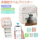 ラベルライター ミニラベルプリンター ラベルメーカー スマホ対応 多機能 Bluetooth接続 サーマルプリンター ポータブルプリンター インク不要 感熱式 ...