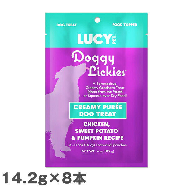 乐天商城 - 犬用 おやつ ルーシーペット リッキーズ ドッグムース チキン スウィートポテト＆パンプキン LUCY PET 114g ウェット ムースタイプ 犬おやつ