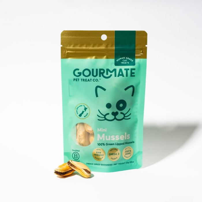 樂天商城 - 犬猫用 おやつ グルメイト GOURMATE ミニ緑イ貝 25g ニュージーランド産 関節ケア 無添加 フリーズドライ ミニサイズ