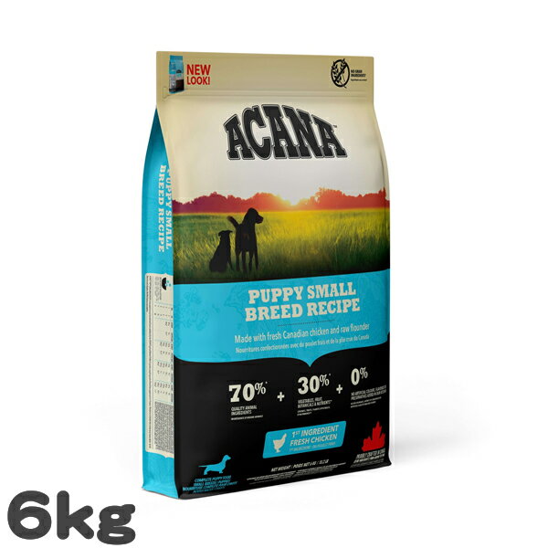 樂天商城 - 犬用 ドッグフード アカナ パピースモールブリードレシピ ACANA 6kg 小型犬 子犬用 高タンパク グレインフリー 小粒 総合栄養食