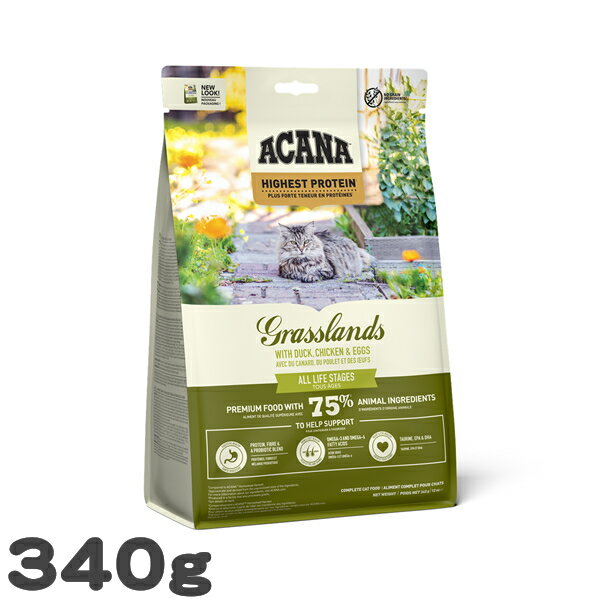 乐天商城 - 猫用 キャットフード アカナ グラスランドキャット ACANA 340g ラム 高タンパク グレインフリー お試し プレミアム 総合栄養食