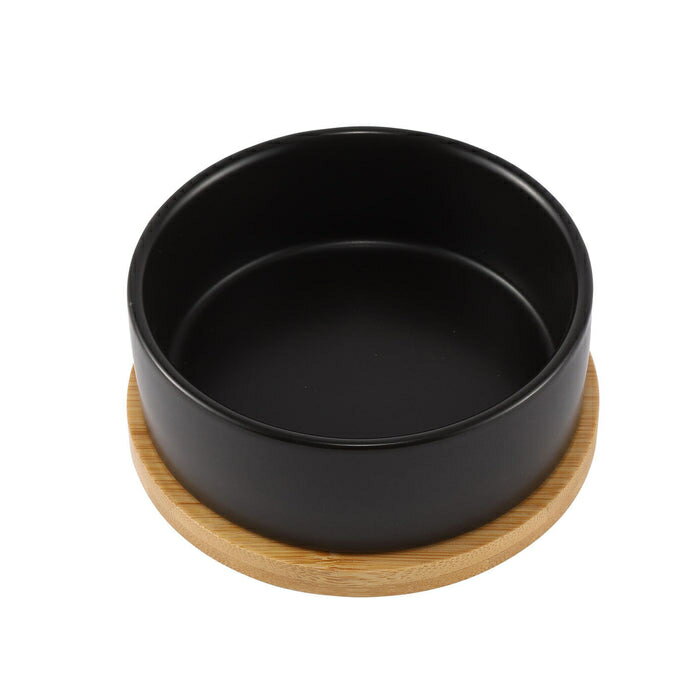乐天商城 - 犬猫用 食器 ルークラン ループ ROOP ディッシュ ピッコロラウンド ブラック フードボウル 小型犬 猫 ペット用食器 おしゃれ