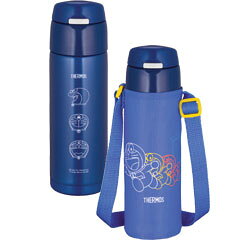 大好きなドラえもんといつも一緒♪サーモス真空断熱ストローボトルFDR-550FD（ブルー）保冷専用...