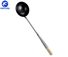 カンダオリジナル　鉄目盛付中華お玉　中　050099　（おたま・中華用品・カンダ）