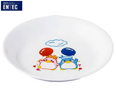 乐天商城 - エンテック／ENTEC　ベン＆ベティー　おやつ皿　BB-27　（日本製・国産・メラミン食器・子供用・子供向け・お子様・ペンギン）