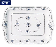 Square Plates - エンテック／ENTEC　ビューティーフラワー　角皿　15.2吋　BF-23　（日本製・国産・メラミン食器）