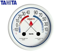 タニタ／TANITA　食中毒注意ゾーン付き　アナログ温湿度計　5488　Nホワイト　[bn]