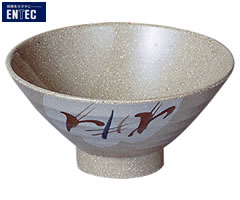 エンテック／ENTEC　雪ん子　飯椀（身）　YK-4A　（日本製・国産・メラミン食器・和食器・飯碗・茶碗・千羽鶴印）