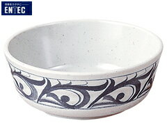 Small Bowls - エンテック／ENTEC　捻唐草　浅型小鉢　HK-11B　（日本製・国産・メラミン食器・和食器・千羽鶴印）