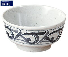 Small Bowls - エンテック／ENTEC　捻唐草　のぞき　HK-6　（日本製・国産・メラミン食器・和食器・千羽鶴印）