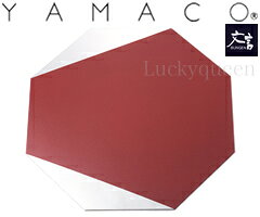 山崎金属工業／YAMACO　文言　八角プレート　赤部分漆仕上げ　（BUNGEN・ヤマコ）