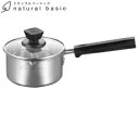 ヒロショウ/HIROSHO ナチュラルベーシック ミニ片手鍋14cm 両口付き NBP-14 (電磁調理器対応・IH対応)