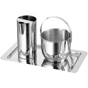 佐野製作所 スリム水割りサービスセット トレー付き MR-121 (アイスペール・ウォーターポット・トレー・セフコ・SFC)