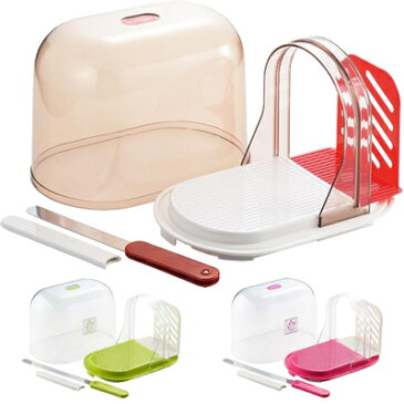 川崎合成樹脂 ナイフ付パンハウス (日本製・国産・パン切り包丁付き・パンケース・ブレッドケース・パンスライサー)【RCP】