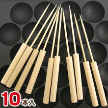竹製たこ焼きピック（10本入）[b]