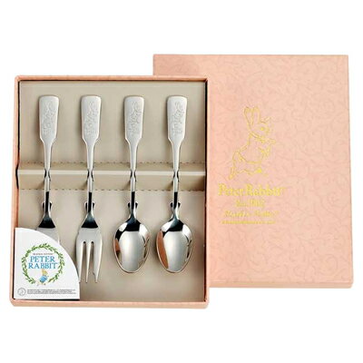 ピーターラビット ティータイムペアセット4PCS PR-0450 （日本製・カトラリーセット・スプーン・フォー..