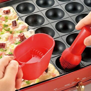 下村工業 やきぱー! たこまる油ひきセット YP-604 (食器洗い乾燥機対応・油引き・たこ焼き)