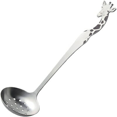 高桑金属 アニマルキッチンツール キリン 穴明きレードル 405411 （日本製・食洗機対応・穴あきお玉・..