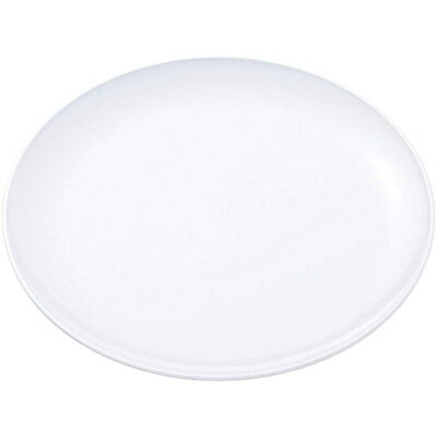 エンテック 給食用食器 平皿 メタ型 8吋 No.31A ホワイト （日本製・メラミン食器・給食食器・千羽鶴印・洋皿・丸皿・ENTEC）
