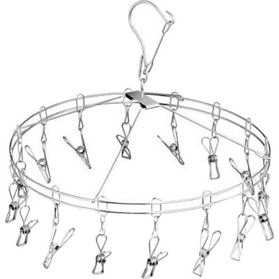 ヒロショウ ステンレスピンチハンガー 丸型16ピンチ SHR-16 （洗濯ばさみ・洗濯バサミ・物干し・タオル..