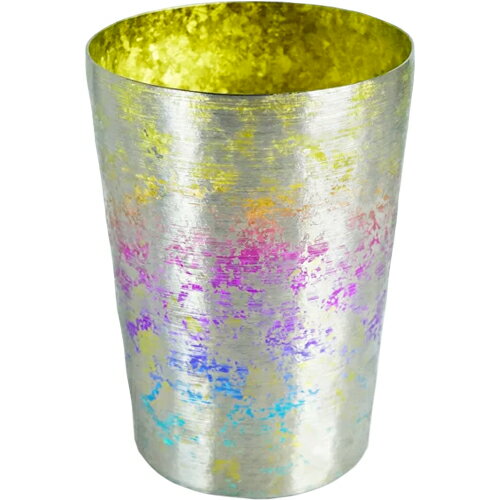 ホリエ 鈦虹-TAIKO- ビアロック レインボー T-17-TKR-400 （日本製・高保冷2重構造・チタンタンブラー..