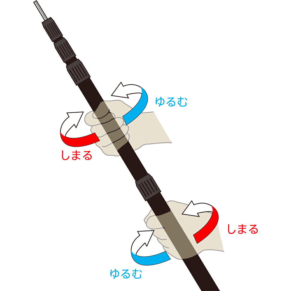 カワセ バンドック アジャスターポール BK BD-248BK （レジャー用品・キャンプ用品...
