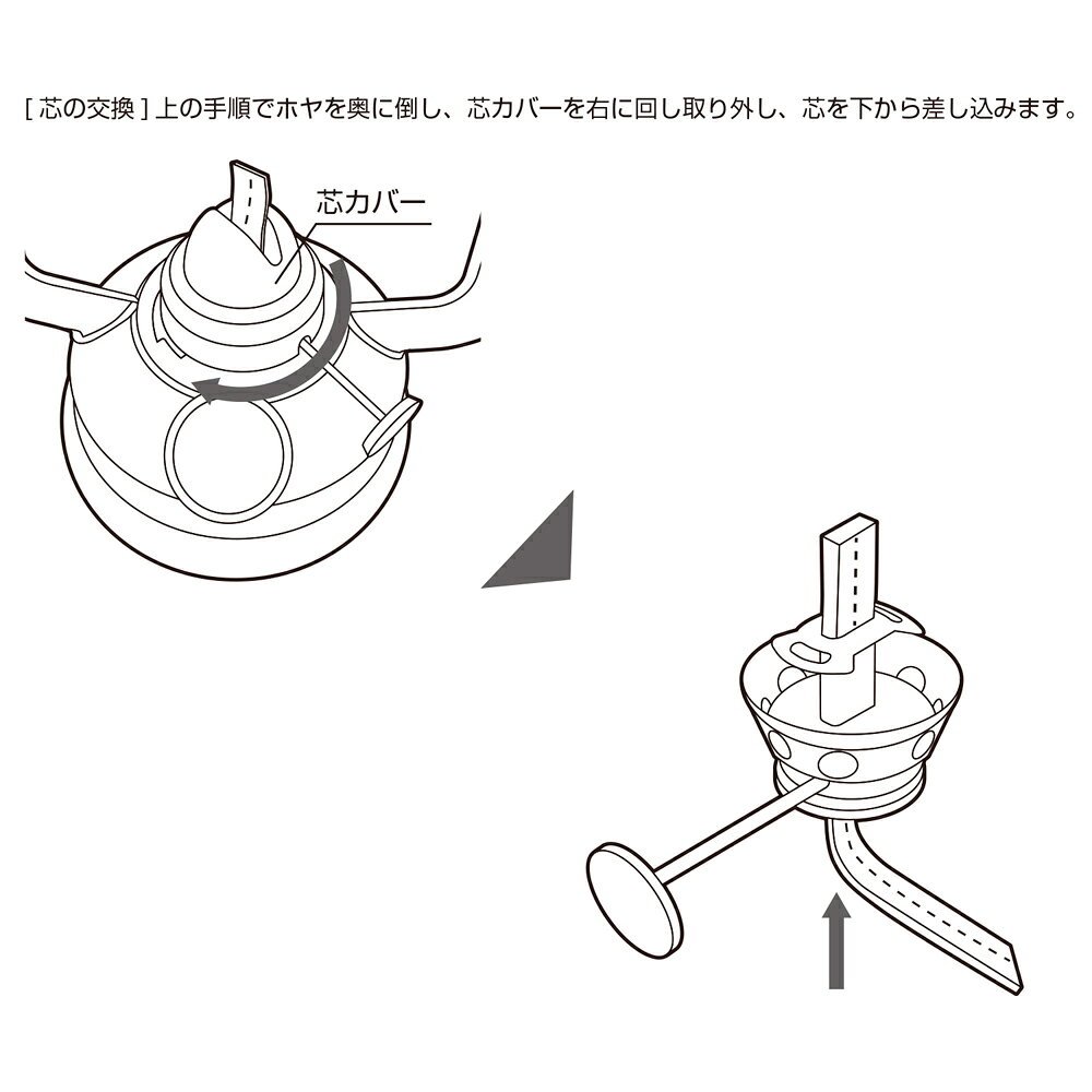 カワセ バンドック オイルランタン用替え芯 3本セット BD-279 （キャンプ用品・アウトドア用品・レジャー用品・BUNDOK・mb1701） luckyqueen-10028520 キッチン応援隊!ラッキークィーン サンプル画像2