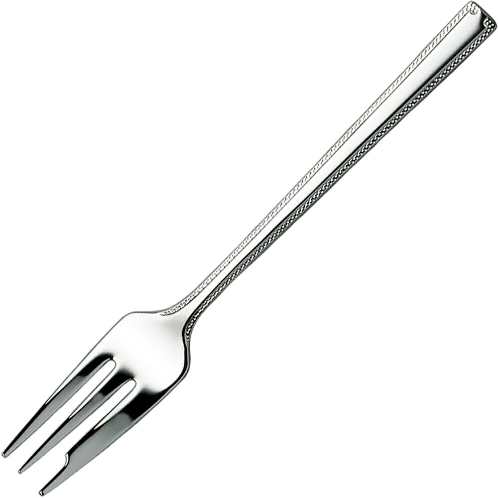 ラッキーウッド ロマンス ケーキフォーク 11614-000 （日本製・18-10ステンレス・ミラー仕上げ・小林工..