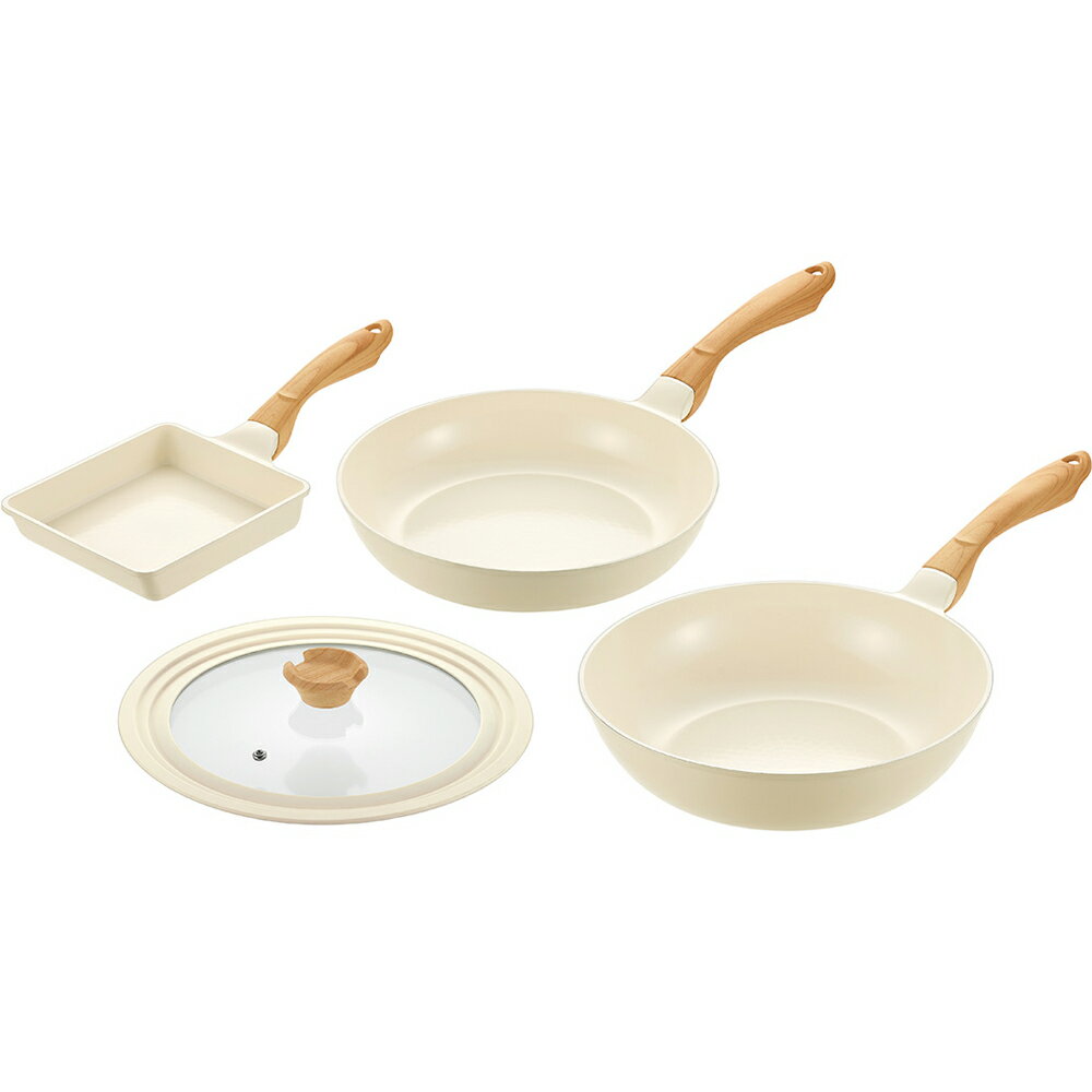 よこやま ヴェライトIHセラミックコーティング VLIH-2000S フライパン26cm＆玉子焼15×18cm＆いため鍋28cm 24・26・28兼用ガラス蓋付（電磁調理器対応・200V IH対応・炒め鍋・玉子焼き器・卵焼き器・エッグパン）