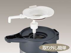 サーモス/THERMOS ステンレスエアーポット TAH-2200 ステンレスブラック (ステンレスポット)