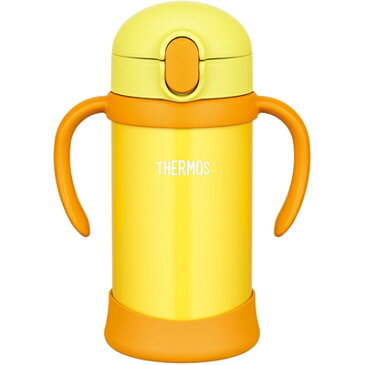 サーモス／THERMOS まほうびんのベビーストローマグ FHV-350 イエロー （水筒・魔法瓶・ストロー付き）