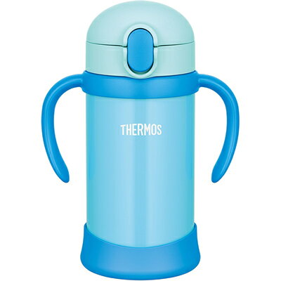 サーモス／THERMOS まほうびんのベビーストローマグ FHV-350 ブルー （水筒・魔法瓶・ストロー付き）