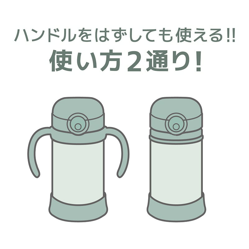 サーモス まほうびんのベビーストローマグ FJT-350(MNT) ミント （水筒・保冷専用・魔法瓶・350ml・0.35L・THERMOS） 3