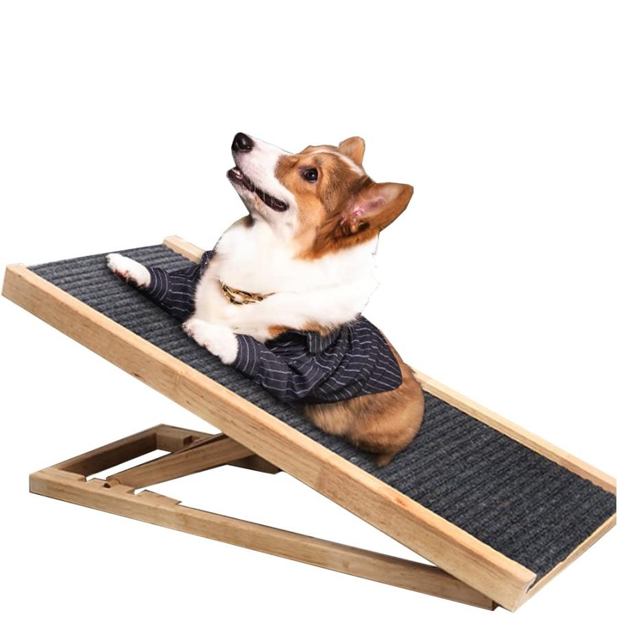 Other - ペットスロープ スライド式 折り畳み ペット階段スロープ 犬の階段 滑り止め 2段 ドッグステップ 踏み台 耐荷重60KG ヘルニア 小型犬 中