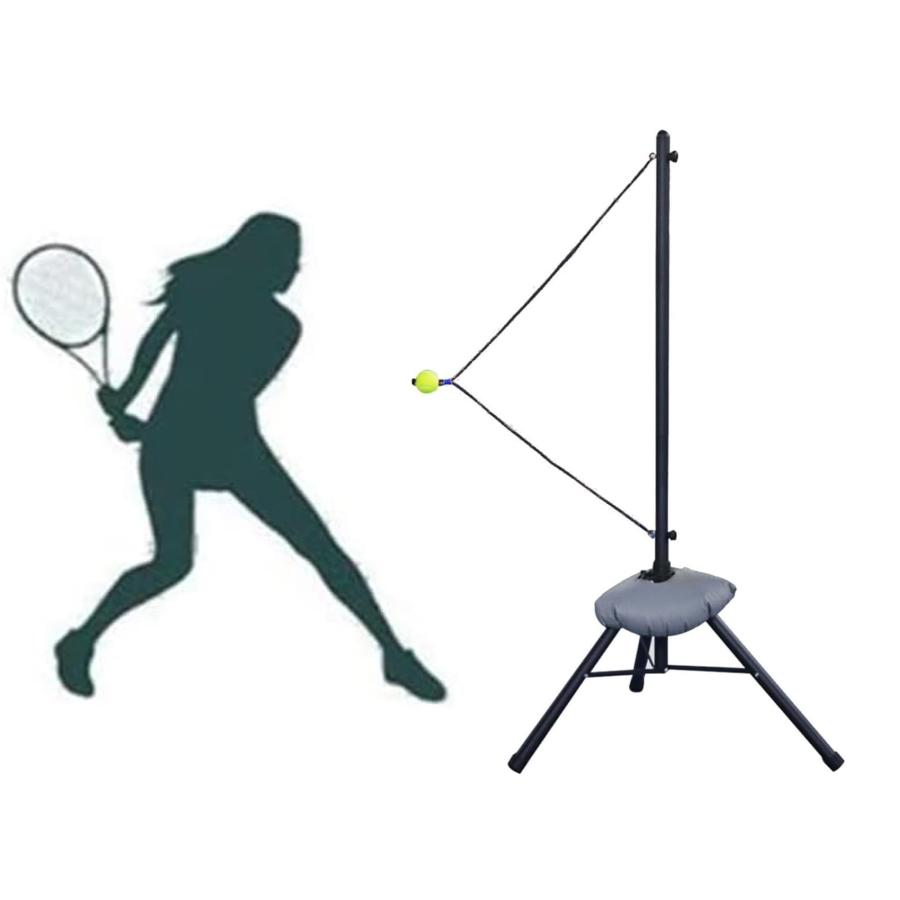 テニス練習器具 メタルテニストレーニング器具 テニスリバウンドツール 金属のテニスの訓練装置 携帯用テニス練習リバウンダー 水加重バ