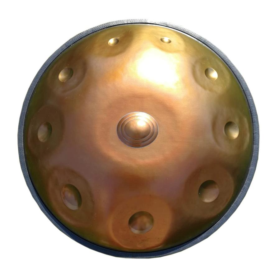 直径 56cm ハンドパン HandPan Blue ブラウン カラー Drum 9 Tones 10 Tones DF Scale HandPan Alloy Drum HandPanブルーブラウンカラー