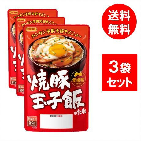 【3袋セット】日本食研 焼き豚玉子飯のたれ （20g×5P）のサムネイル