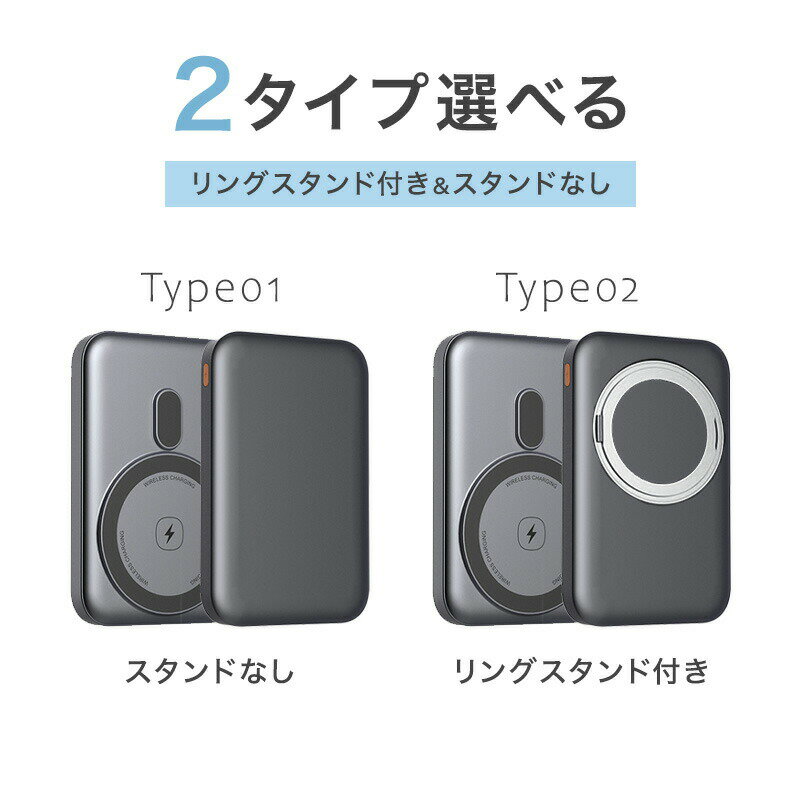 【⭐️先着100名限定 5%OFF⭐️】JINKEI 正規品 モバイルバッテリー【通常のリチウムイオン電池に比べ高い安全性準固体電池】20000mAh PSE認証 ワイヤレス充電 MagSafe リング付き 大容量 小型 軽量 ミニ iPhone 急速充電ケーブルレス Android 急速 充電器 安全【日本ブランド】