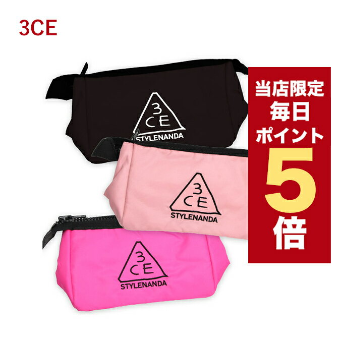 【5/1~6/1はポイント10倍UP】★当店限定★韓国コスメ ポーチ 3CE POUCH_SMALL 3CEポーチ 化粧ポーチ ペンケース 小物入れ ブラック ピンク smallサイズ